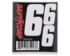 Related: Dan's Comp Stickers BMX Numbers (White) (2" x 2, 3" x 1) (6)